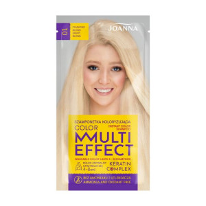 Joanna Multi Effect Color Keratin Complex Szamponetka - 01 Piaskowy Blond