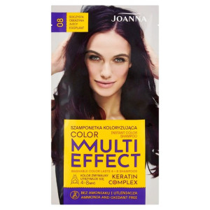 Joanna Multi Effect Color Keratin Complex Szamponetka - 08 Soczysta Oberżyn