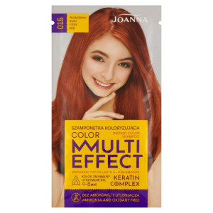 Joanna Multi Effect Color Keratin Complex Szamponetka 15 - Płomienny Rudy
