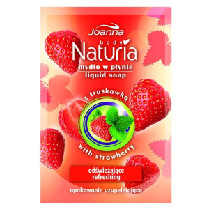 Joanna Naturia Body Mydło w płynie Truskawka zapas  300ml