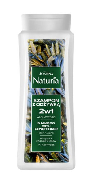 Joanna Naturia Szampon do włosów 2w1 500ml Algi morskie