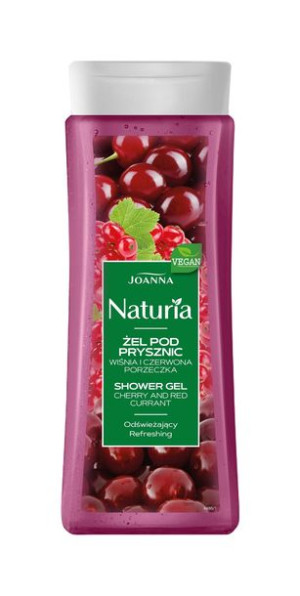 Joanna Naturia Żel pod prysznic Wiśnia i czerwona porzeczka  300ml