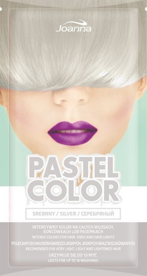 Joanna Pastel Color Szampon koloryzujący w saszetce Srebrny  35g