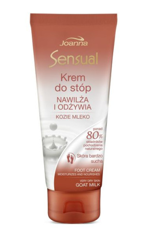 Joanna Sensual Krem do stóp odżywczy z kozim mlekiem  100g