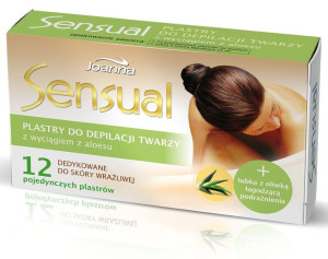 Joanna Sensual Plastry do depilacji twarzy Aloes  1op.(12szt)