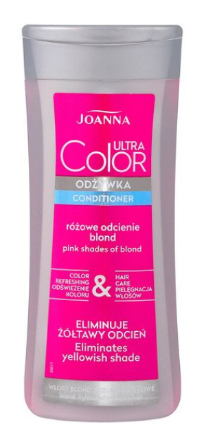 Joanna Ultra Color Odżywka do włosów koloryzująca - różowe odcienie blond
