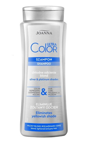Joanna Ultra Color System Szampon do włosów blond, rozjaśnianych i siwych