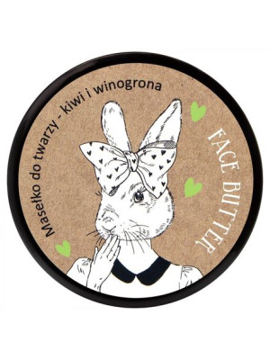 LaQ Króliczka Masełko do twarzy - Kiwi i Winogrona 50ml