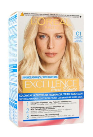Loreal Excellence Creme Pure Blonde Krem koloryzujący 01 Super jasny blond