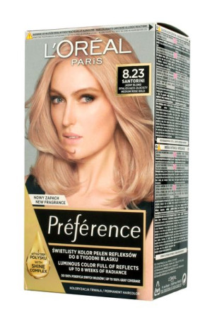 Loreal Farba Recital Preference 8.23 Jasny Blond Opalizująco Złocisty  1op.