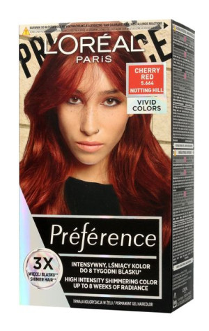 Loreal Preference Vivid Colors Farba do włosów nr 5.664 Cherry Red (Notting