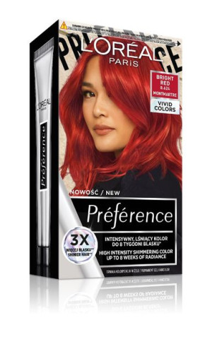 Loreal Preference Vivid Colors Farba do włosów nr 8.624 Bright Red (Montmar