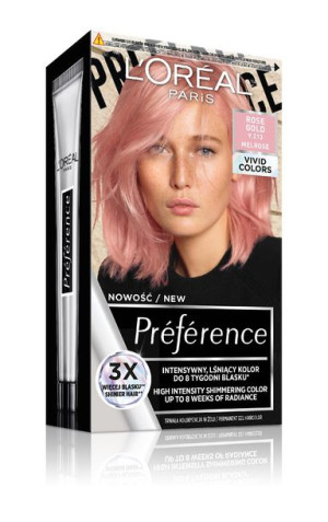 Loreal Preference Vivid Colors Farba do włosów nr 9.213 Rose Gold (Melrose)