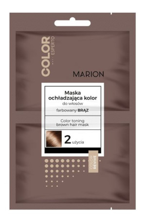 Marion Color Esperto Maska do włosów ochładzająca kolor - farbowany brąz 20