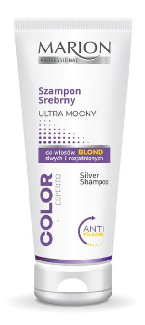 Marion Color Esperto Szampon srebrny ultra mocny do włosów blond i siwych