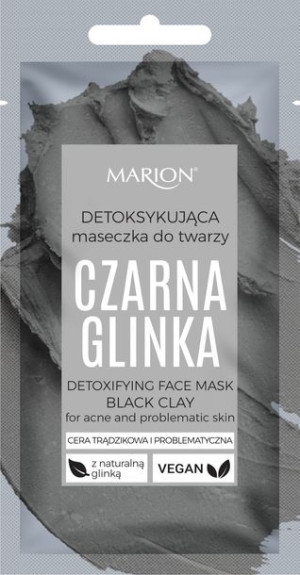 Marion Detoksykująca Maseczka do twarzy - Czarna Glinka 8ml