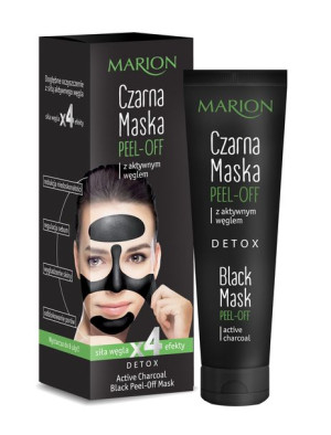 Marion Detox Aktywny Węgiel Maska czarna peel-off  25g