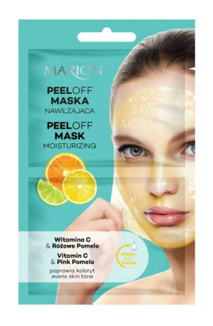 Marion Maska do twarzy peel-off nawilżająca - Witamina C & Różowe Pomelo 18