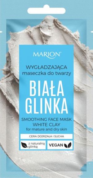 Marion Wygładzająca Maseczka do twarzy - Biała Glinka 8ml