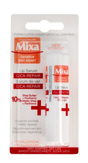 Mixa Serum do ust Cica-Repair kojąco-regenerujące 4.7ml