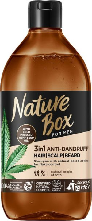 Nature Box for Men Szampon przeciwłupieżowy do włosów ,skóry głowy i brody