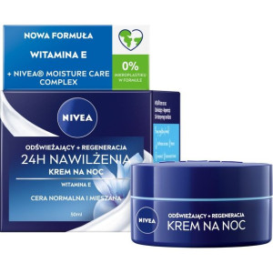 Nivea 24H Nawilżenia + Regeneracja Krem na noc - cera normalna i mieszana 5