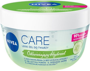 Nivea Care Żelowy Krem do twarzy 24h nawilżenia - Ogórek+Kwas hialuronowy 1