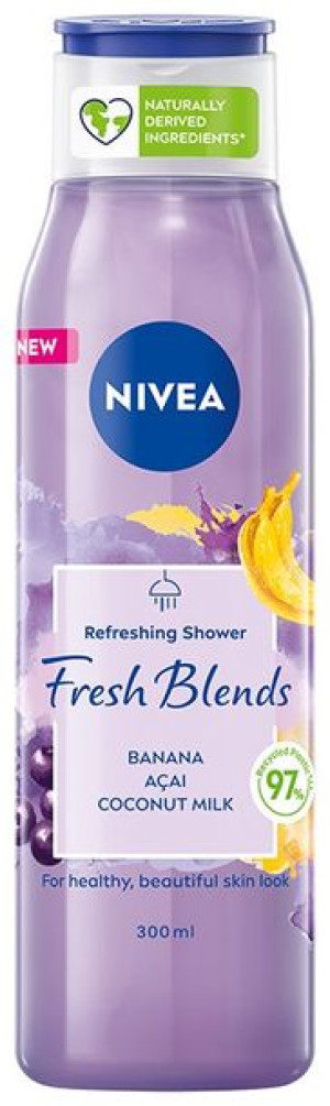 Nivea Fresh Blends Żel pod prysznic odświeżający Banan & Acai & Mleczko Kok
