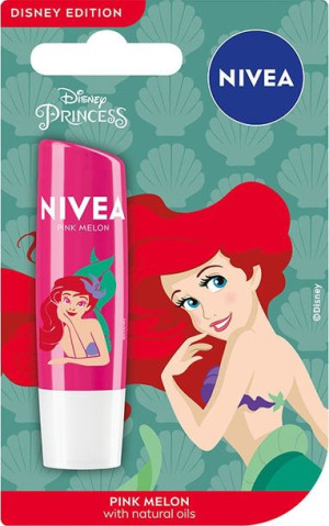 Nivea Lip Care Disney Edition Pomadka nawilżająca do ust Pink Melon 4.8g