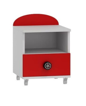 SUPER CAR N40 kontenerek dziecięcy 40x40 w.61 czerwień grafit