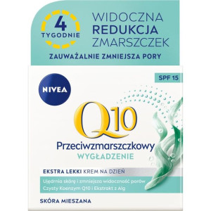 Nivea Q10 Przeciwzmarszczkowy Extra Lekki Krem na dzień SPF15 - skóra miesz