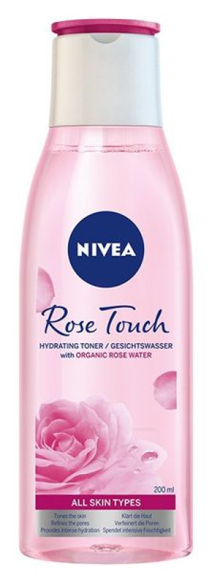 Nivea Rose Touch Tonik nawilżający z organiczną wodą różaną 200ml