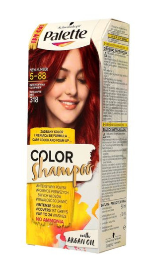 Palette Color Shampoo Szampon koloryzujący  nr 5-88 Intensywna Czerwień  1o