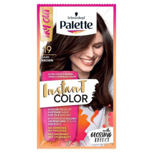 Palette Instant Color Szamponetka koloryzująca Ciemny Brąz nr 19  1szt