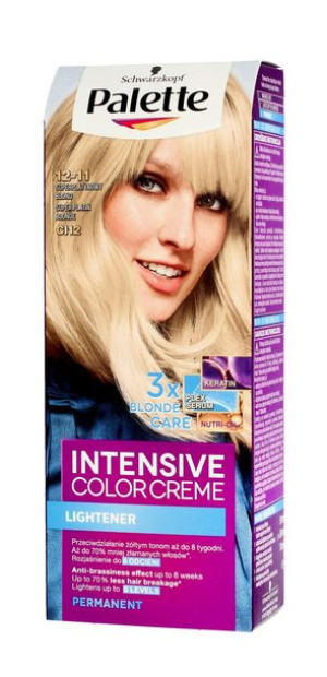 Palette Intensive Color Creme Krem koloryzujący nr CI12 -superplatynowy blo