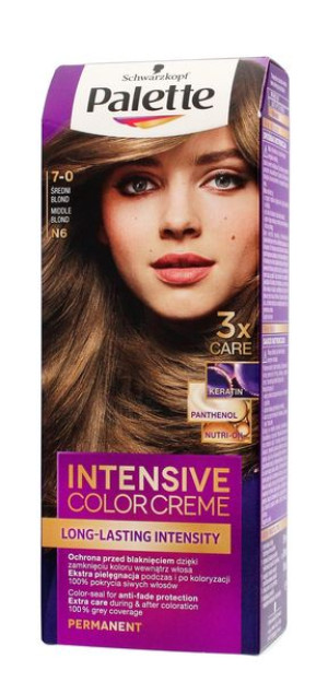 Palette Intensive Color Creme Krem koloryzujący nr N6-średni blond  1op.