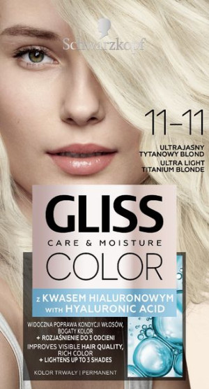 Schwarzkopf  Gliss Color Krem koloryzujący nr 11-11 Ultrajasny Tytanowy Blo