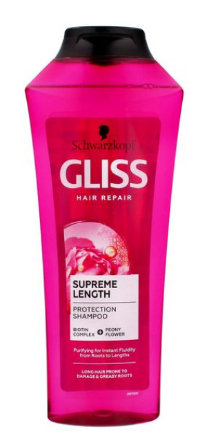 Schwarzkopf Gliss Kur Supreme Length Szampon do włosów oczyszczający  400ml