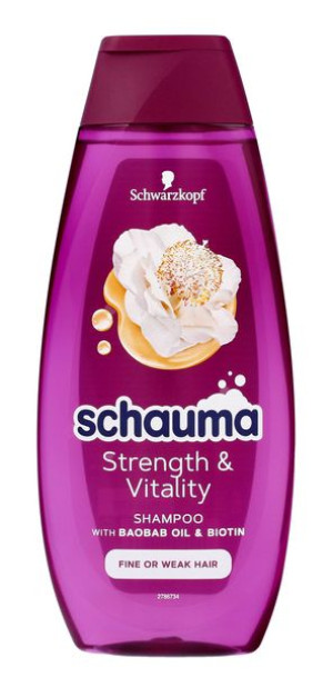 Schwarzkopf Schauma Szampon do włosów Strength & Vitality - włosy cienkie i