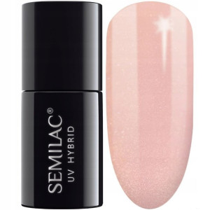 SEMILAC Lakier hybrydowy 054 Pale Peach Glow - TRANSPARENTNY - 7 ml