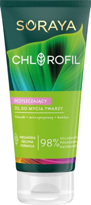 Soraya Chlorofil Oczyszczający Żel do mycia twarzy do młodej cery 150ml