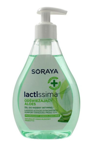 Soraya Żel do higieny intymnej Lactissima Odświeżający Aloes  300ml