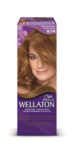 Wella Wellaton Krem intensywnie koloryzujący nr 8/74 Karmelowa Czekolada  1