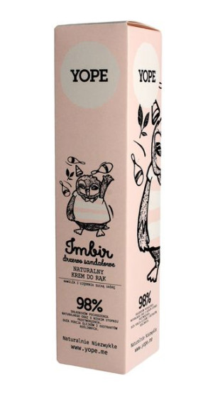 YOPE Krem do rąk IMBIR i DRZEWO SANDAŁOWE 100ml