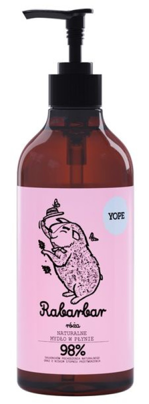 YOPE Mydło w płynie Rabarbar i Róża 500ml