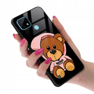 Etui Case Glass do REALME C21 Młodzieżowe Wzory