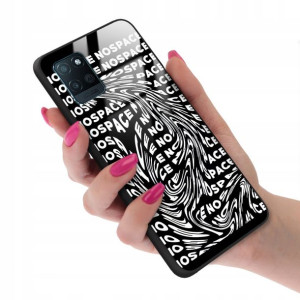 Etui Case Glass do REALME V11 No Space Black Wzory