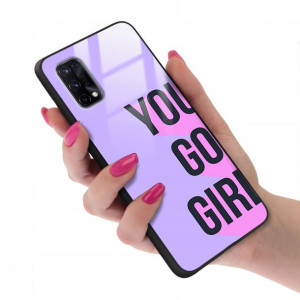 Etui Case Glass do REALME X7 Kobiece Girl Wzory