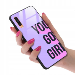 Etui Case Glass do SAMSUNG A50s Kobiece Girl Wzory