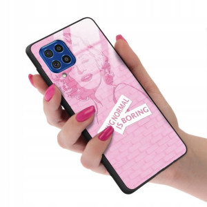 Etui Case Glass do SAMSUNG F62 Kobiece Girl Wzory